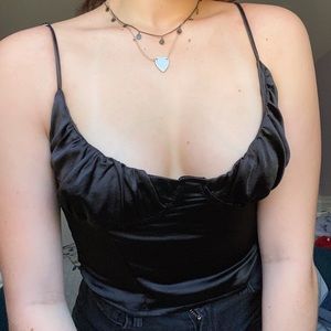 Kendall & Kylie Satin Bustier Top